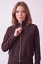 Women's Modal Fabric Stand Collar Zippered Long Sleeve Modal Two-Piece Set - 8