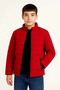 Marchè Bien Boys' Inflatable Fiber-Filled Zipper Pocket Coat Water Repellent Jacket - Red - 3