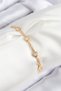 Brass Zircon Stone Circle Model Gold Color Elevator Women's Bracelet