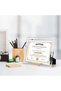 4 PCS Certificate Frames, Silver Mirrored Edge Picture Holders, Tabletop Document Display St - 6