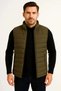 Men's Inflatable Zippered Water Repellent Quilted Lined Vest with Pockets - Khaki - 3