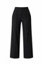 Marchè Bien Women's High Waist Palazzo Pants with Grass Stitching and Wide Legs - Black - 2