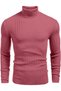 Men's Slim Fit High Neck Knit Sweater – Flexible Texture - 2