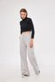 Marchè Bien Kargo Cepli Palazzo Oversize Cut Two-Thread Wide Leg Sweatpants - Gray - 2