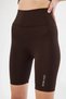 Marchè Bien High Waist Biker Sports Shorts - Coffee - 3