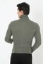 Marchè Bien Men's Ribbed Camisole Fabric High Neck Full Lycra Slimfit Bodysuit - Khaki - 4