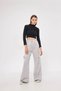 Marchè Bien Kargo Cepli Palazzo Oversize Cut Two-Thread Wide Leg Sweatpants - Gray - 3