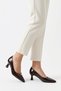 Tokes front stitched buckled women's low heeled stiletto coffee wrinkled - 3
