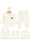 Ocean Bebe Certified, Embroidered, Detailed, Cotton, Double-Breasted, 5-Piece, Newborn Unisex Hospital Discharge Bodysuit Set Suitable for Baby Skin (3 Months) - 2