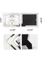 4 PCS Certificate Frames, Silver Mirrored Edge Picture Holders, Tabletop Document Display St - 2