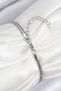 Brass Zircon Stone Star Model Silver Color Women's Bracelet - 2