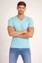 Marchè Bien Men's Body T-Shirt V-Neck Slim Fit Lycra Short Sleeve T-Shirt - Turquoise - 3