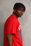 Men's Printed T-Shirt Short Sleeve Crew Neck Comfort Fit T-Shirt - Red - 6
