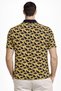 Marchè Bien Men's Pique Fabric Polo Collar Palm Pattern T-Shirt Short Sleeve Summer T-Shirt - Yellow - 3