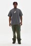 Men's Printed T-Shirt Short Sleeve Crew Neck Comfort Fit T-Shirt - Smoked - 4