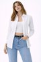 Marchè Bien Women's Long Sleeve Shirt with Buttons, Classic Collar, Suitable for Casual and Office Wear - White - 7