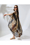 Marchè Bien Women's Relaxed Fit Chiffon Kimono - Leopard - 4