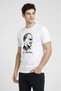 Marchè Bien Men's Atatürk Printed T-Shirt Short Sleeve Crew Neck T-Shirt - White - 2