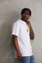 Men's Printed T-Shirt Short Sleeve Crew Neck Relaxed Fit T-Shirt - White - 3