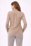 Marchè Bien Women's Long Sleeve Shirt with Buttons, Classic Collar, Suitable for Casual and Office Wear - Beige - 4