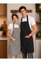 Premium Kitchen Apron Set of 2 Stain-Resistant Water-Repellent Fabric Adjustable Straps Plain Double Kitchen Apron - 2