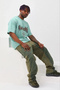 Men's Printed T-Shirt Short Sleeve Crew Neck Regular Fit T-Shirt - Mint Green - 3