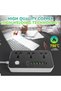 شريط طاقة مع سلك تمديد (قطعتان)، مقبس طاقة عالمي بـ 3 منافذ و5 منافذ USB ومنفذ Type-C واحد، بطول 2 متر - 7