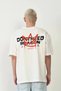 Marchè Bien Men's Short Sleeve Summer T-Shirt Crew Neck Printed Oversize T-Shirt - White - 3