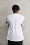 Men's Short Sleeve Summer T-Shirt Crew Neck Printed Oversize T-Shirt - White - 7