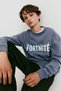 Printed brushed-inside sweatshirt - 3