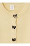 Two Mt Shop Quality Lcw Kids Yellow Knitwear Plain Girls' Cardigan - 3