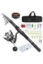 Fishing Rod, and Reel Combo, 10-20lb Line, Telescopic Fishing Pole, Spinning Reel, 3m, Medium Heavy Power, Ambidextrous