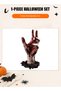 1 Sheets Halloween Window Stickers, 3D Horror Bloody Hands Window Sticker, Waterproof Spooky Bathroom Window Sticker for Halloween Party Home Decor - 2