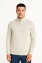 Men's Ribbed Knitwear Sweater Set of 2 Black Beige Thick Woven Cotton Regular Fit V-Neck - 5