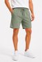 Marchè Bien Men's 3 Thread Non-Threaded Summer Pocket Elastic Lace-Up Regular Fit Shorts - Green