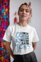 Women's Special Printed Modern Fit 100% Cotton Crew Neck T-Shirt - 4