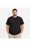 Men's Oversized Big Size Basic T-Shirt Crew Neck Comfortable Fit T-Shirt - Black