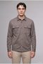 Regular Fit Polo Collar Suede Shirt Jacket with Pockets A5110Ax26Wn - 3