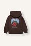 Oversized Hooded Graphic Printed Soft Fleece Inside Sweatshirt for Girls I9198A826Wn - 2
