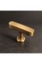 Metal Button Handle Antique Yellow Cabinet Drawer Furniture Button Handle - 5