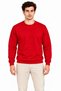 Marchè Bien Men's Crew Neck Inside Ribbed 2 Thread Plain Long Sleeve Regular Fit Sweatshirt - Red - 2
