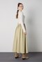 Women's Çağla Parachute Fabric Unlined Long Skirt 32076 - 5