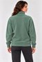 Marchè Bien Women's Fleece High Collar Half Zipper Long Sleeve Regular Fit Winter Sweatshirt - Mint Green - 2