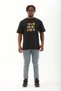 Men's Short Sleeve Printed Crew Neck T-Shirt - Black - 4