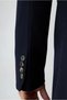 Wool Cashmere Blend Mono Collar Pocketed Buttoned Classic Cashmere Coat - 5