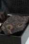 Black Men's Gift Box - Tie, Handkerchief, Cufflinks, Tie Clip Set Kmk286 - 3