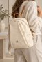 Cream Tan 4040 Original Women's 9-Pocket Medium Size Backpack 31X29 cm
