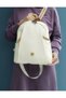 Cream Tan 4040 Original Women's 9-Pocket Medium Size Backpack with Wallet 31X29 cm - 5