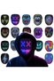 Led Mask, Light Up Mask with Gesture Sensing, LED Lighted Face Transforming Mask, Costume Cosplay Party