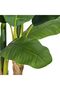 Artificial Banana Tree, Faux Silk Banana Leaf Plant with Grey Planter, Tropical Decor Indoor Outdoor Patio Pool - 4